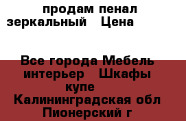 продам пенал зеркальный › Цена ­ 1 500 - Все города Мебель, интерьер » Шкафы, купе   . Калининградская обл.,Пионерский г.